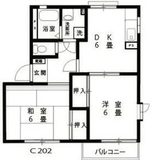 シルキーウインド【2階】の間取り