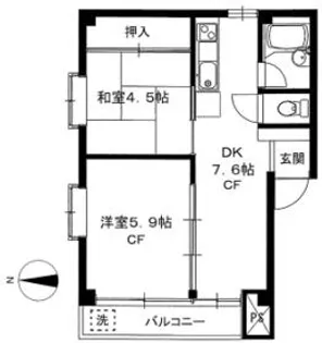 マーガレットハウス【2階】の間取り