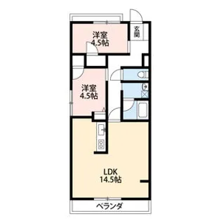 グランドハイツ豊【2階】の間取り