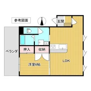 ハーネス戸祭【1階】の間取り