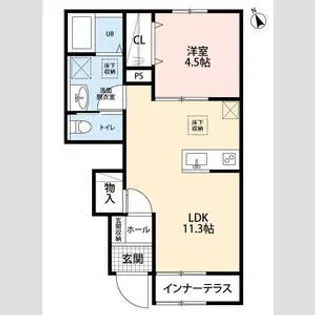 リーブルファイン久喜久喜東Ⅱ【1階】の間取り