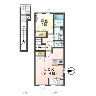 仮)ひたちなか市大字稲田字原野 アパート【2階】の間取り