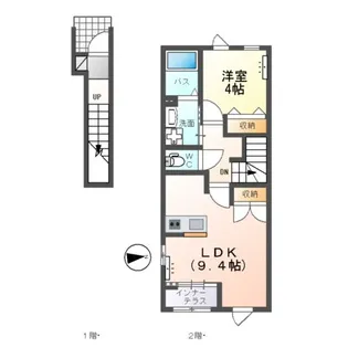 仮)ひたちなか市大字稲田字原野 アパート【2階】の間取り