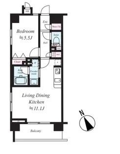 THE Grande regalo 浅草【805号室号室】の間取り