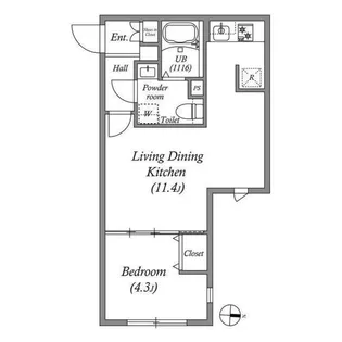 LUORE池上Ⅱ【2階】の間取り