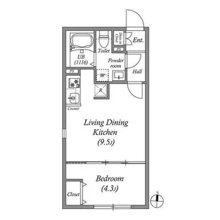 LUORE池上Ⅱ【3階】の間取り