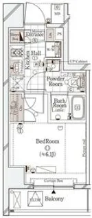 ガリシア御殿山【5階】の間取り