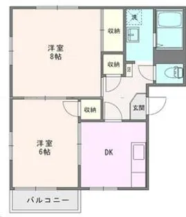 ハイムマロンB【2階】の間取り