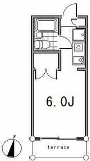 メゾンテリエ【107号室】の間取り