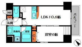 Monte rsio【5階】の間取り