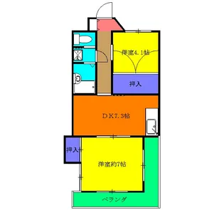 メゾン・デ・アフリ【0302号室】の間取り