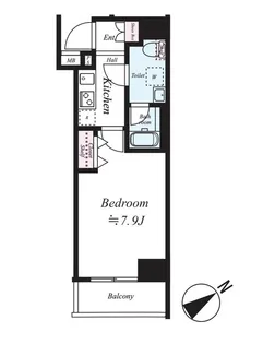 Valore Qualita Asakusabashi【401号室号室】の間取り