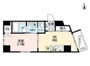 Bloom Residence【5階】の間取り