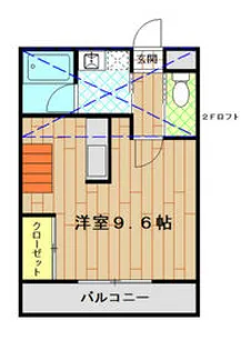 K’s city2【107号室】の間取り