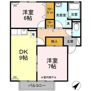 プラセール C【1階】の間取り
