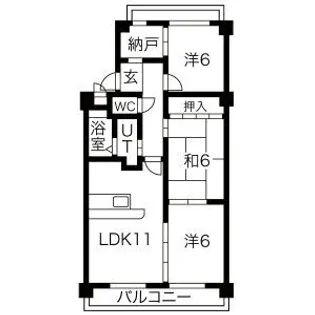 ファミール小幡【3階】の間取り