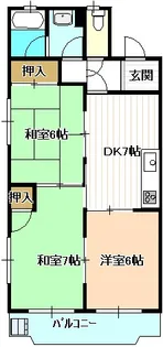 マンション雅【4階】の間取り