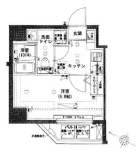 ハーモニーレジデンス田町【6階】の間取り