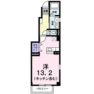 アライブ泉Ⅰ A【1階】の間取り
