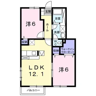 シャルマンJ【1階】の間取り