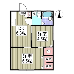 ルビーヒルズF【1階】の間取り