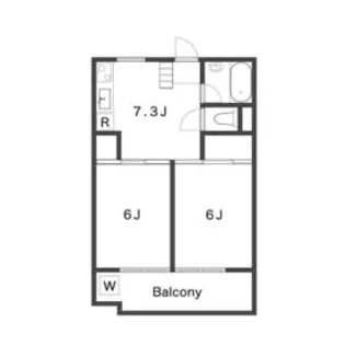 Bespoke Apartments Kawaguchi【3階】の間取り