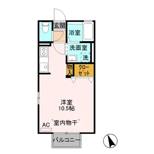 イノセントワールド 六番館【2階】の間取り