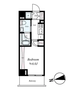 ブライズ品川大井【205号室号室】の間取り