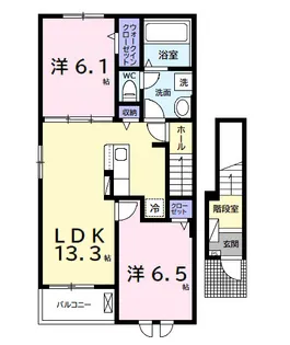 ソル・レヴェンテ【2階】の間取り