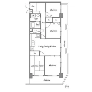 レジデンス多摩川西六郷【8階】の間取り