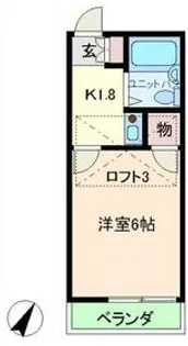 レオパレス松尾【2階】の間取り