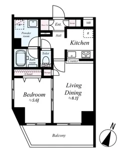 GENOVIA王子神谷skygarden【406号室号室】の間取り