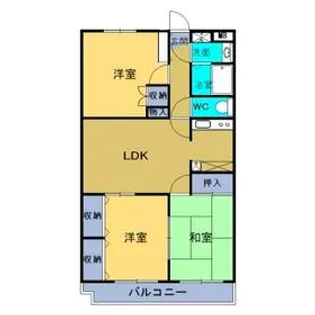 パークヒルズⅠ【1階】の間取り