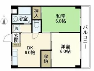 サンコート上大岡【2階】の間取り