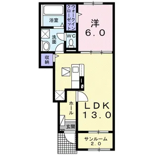 グリーン プロムナード【1階】の間取り