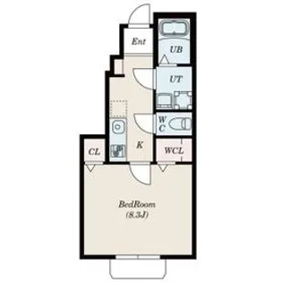 レ・ボザール【1階】の間取り