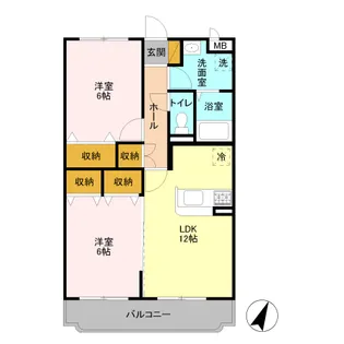 CFハイツ Ⅵ【3階】の間取り