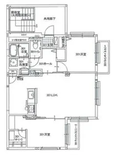 lien横濱宮田町【3階】の間取り