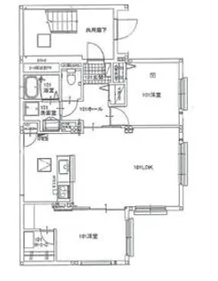 lien横濱宮田町【1階】の間取り