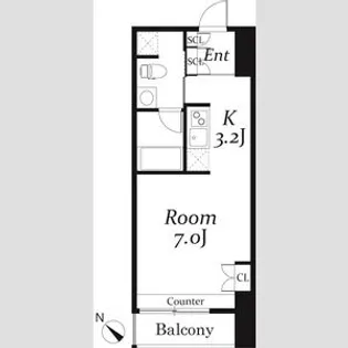 リブシス浦和【201号室】の間取り