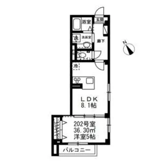 KRC【202号室】の間取り