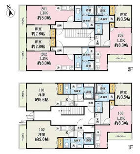 草加市西町計画【1階】の間取り