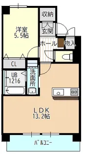 アンベリール【3階】の間取り