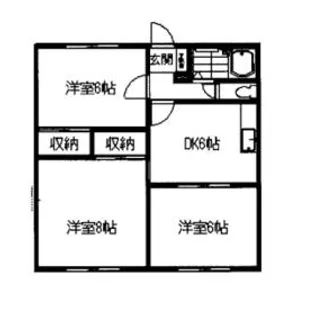 かすや第2アピア【1階】の間取り