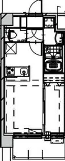 Alivis Shimo−Shinjo SoL TERRAC【201号室】の間取り