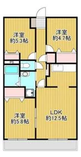 ランドロードU−A【1階】の間取り