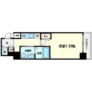 ステージグランデ堺筋本町【8階】の間取り