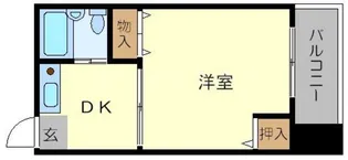 時山クリーンハイツ【1階】の間取り