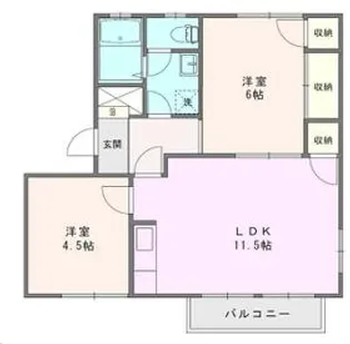 プライムピュアC【2階】の間取り