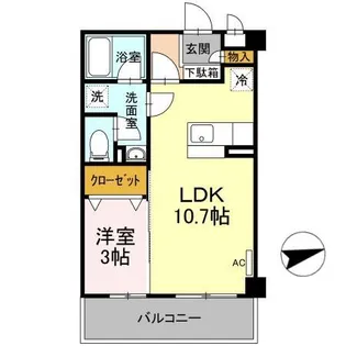 マンションマルカ サウス【1階】の間取り